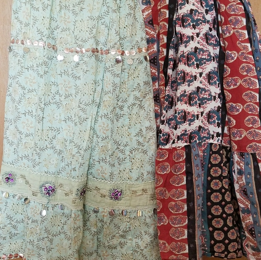 ITEM DONATED Vintage bohemian style skirts